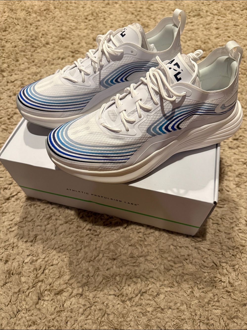 NIB Men's APL Streamline White Midnight Multi Tennis Shoes